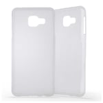 Coque silicone unie compatible Givré Blanc Samsung Galaxy A5 2016 - Neuf