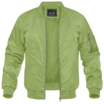 Magcomsen-Blouson Bombardier Observateur Pour Homme",Veste De Baseball Coupe-Vent,Fermeture Éclair Complète,"Été Et Automne