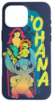 Coque pour iPhone 16 Pro Max Disney Lilo & Stitch Beach Vibes avec Nani & Scrump 'Ohana