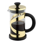 Cafetière Café Olé Classico, finition dorée, 600 ml, cafetière à piston française, poignée résistante à la chaleur, acier inoxydable, CM-06G