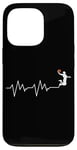 Coque pour iPhone 13 Pro Ballon de basket Battement de coeur Cadeau Joueur de Basketball