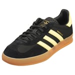 adidas Gazelle Indoor Mens Fashion Trainers in Black Yellow - 12 UK