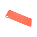 Glass Back For iPhone XR Plain in Coral