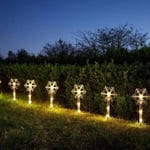 Christmas Garden Snowflake Lights Decoration Stake LED Home Star Outdoor Xmas x8