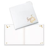 Amscan- Livre d'or Mariage, 9913269, Blanc, 22 x 22 cm