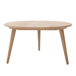 Carl Hansen - CH008, Oljad Ek, Ø 100 cm - Höjd 53 cm - Sofabord - Hans J. Wegner - Tre farget - Tre