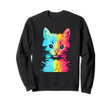 Technicolor Kitten - Cat Lover Sweatshirt