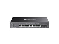 Tp-Link Omada Sg2210xmp-M2, Hanterad, L2/L2+, 2.5G Ethernet (100/1000/2500), Strömförsörjning Via Ethernet (Poe) Stöd, Rackmontering, Monteringsbar På Väggen