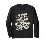 Gym Weightlifting Weights Gift Lifting Fitness Moms and Dads Long Sleeve T-Shirt