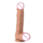 AUCUNE Sextoy,25x5CM réaliste gode double densité Silicone énorme pénis avec ventouse pour les mains libres jouer - Type 10 inch dildo