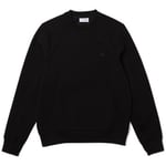 Sweat-shirt Lacoste  SWEAT A COL ROND  EN COTON MÉLANGÉ AVEC POCHE NOIR