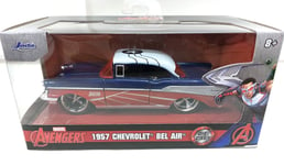 MARVEL AVENGERS Chevrolet Bel Air "Falcon" 1957 1/32 JADA "31762" Neuf boite