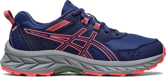 Asics Kids' Pre Venture 9 Grade School Indigo Blue/Papaya, 39.5