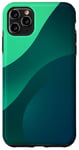 Coque pour iPhone 11 Pro Max Art minimaliste - Design abstrait esthétique - Vert