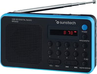 RPDS32BL Radio digitale portable AM/FM PLL, haut-parleur, USB, SD, MMC, Bleu 1,5 W RMS