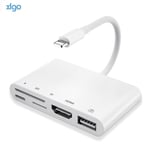 Lightning à 1080p Câble HDMI USB SD TF Card Reader Digital AV TV TV HUB pour iPhone X XR XS 11Pro max SE iPad mini pro