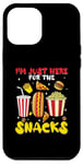 Coque pour iPhone 12 Pro Max Jeu de football amusant Sports I'm Just Here For The Snacks