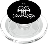 HVAC Technician Tech Air Con Gauge Vintage Tech Life PopSockets PopGrip for MagSafe