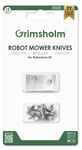 Grimsholm 12-Pack Robotgräsklipparknivar för Robomow RK1000 Pro