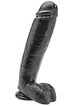 Get Real Svart Dildo 26 cm