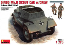 MINI ART 35074 1/35 Dingo Mk II (Pz.kpfw.mk 1 202 (E) W / Crew