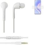 Earphones pour Huawei nova Y90 in ear headset stereo blanc