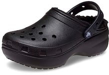 Crocs Classic Platform Lined Clog Black Size 2 UK Women