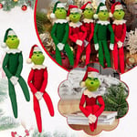 Julgrinch Elfdocka Snoop On The Stoop Xmas Grinch Festdekorationer Green