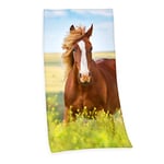 Herding Young Collection Serviette de bain, Cheval, 150 x 75 cm, Coton, Multicolore