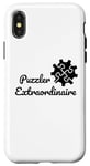 Coque pour iPhone X/XS Puzzle Amoureux Puzzler Puzzles extraordinaires