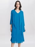 Gina Bacconi Rita Two Piece Jacket and Dress, Blue