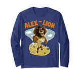 Madagascar Alex The Lion Desert Text Poster Long Sleeve T-Shirt