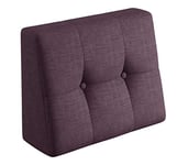 sunnypillow Coussin Dossier pour Palette Euro Canapé Intérieur/Extérieur Appui 60 x 40 x 20/10cm plusieures Tailles et Couleurs à Choisir Coussin Matelas en Mousse Violet