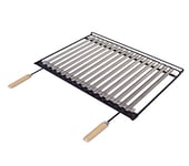 IMEX EL ZORRO 71664 Grille de Barbecue en INOX Noir 68 x 40 cm