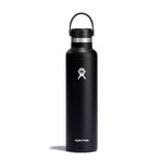 Hydro Flask Std Mouth Flex 24 Mouth Bottle with Standard Flex Cap 709ml Black