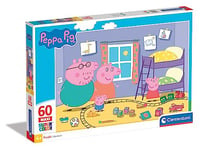 Clementoni - 26438 - Supercolor Puzzle Peppa Pig - 60 Maxi pièces, Puzzle Enfants 3 Ans - Puzzle Enfant Clementoni, Puzzle Dessin animé - fabriqué en Italie