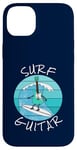 Coque pour iPhone 14 Plus Surf Guitar Guitariste électrique Surfeur Vacances d'été