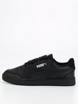 Puma Junior Unisex Shuffle Trainers - Black, Black, Size 3 Older