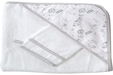 Kinousses - Set de Bain Bébé - 70x70cm - Motif Poissons