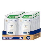 Dove Recharge de crème lavante hydratante 500 ml - Lot de 10