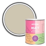 Rust-Oleum Green Interior Wood Paint in Matt Finish - Silver Sage 750ml