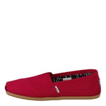 TOMS WOMEN ALPARGATA Red Canvas UK6.5