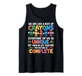 Back To School Funny Teacher We Are Like a Box of Crayons Tank Top