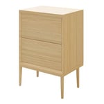 Meuble sous vasque GoodHome Avela placage chêne 60 cm + plan de toilette Avela 80 cm + niche 20 cm + pieds