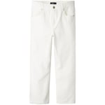 LMTD Nlmtazza Dad Straight jeans til barn, Bright White