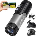 Nisanuki Mini Video Camera Espion, WiFi Caméra Sport 1080P HD, Caméscope Caméra de Casque Grand Angle de 170° pour Motocyclette Vélo.[G443]