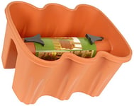 No Brand Pot de fleur balcon, Multicolore, 37x27x20 cm