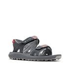 Columbia Women's Trailstorm Hiker 2 Strap sports sandals, Grey (Graphite x Red Hibiscus), 5 UK