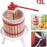 AUFUN Presse à Fruits Presse-vin Presse-jus Presse-purée y Compris Tissu de Presse (12L)