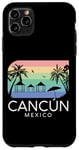 Coque pour iPhone 11 Pro Max Cancun Mexico - Vacances d'été rétro mexicaines